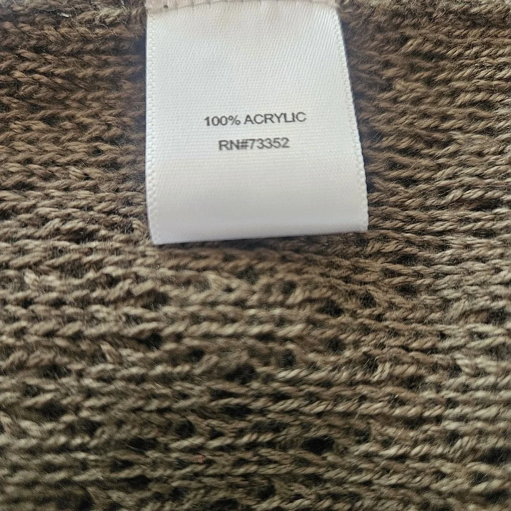 Its Our Time Women's Olive Green Long Length Knit  Open Cardigan NWT - Picture 14 of 15